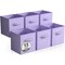 Sorbus 6 Pack 13 Inch Foldable Storage Cubes with Handles- for Organizing Home, Shelves, Nursery, Playroom, Closet and More